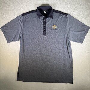 FJ Foot‎ Joy Mens Golf Polo Shirt Blue Embroidered Tierra Del Sol XL